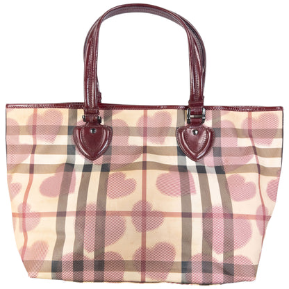 Vintage 2000s Burberry Nova Check Heart Shoulder Bag, photo 2