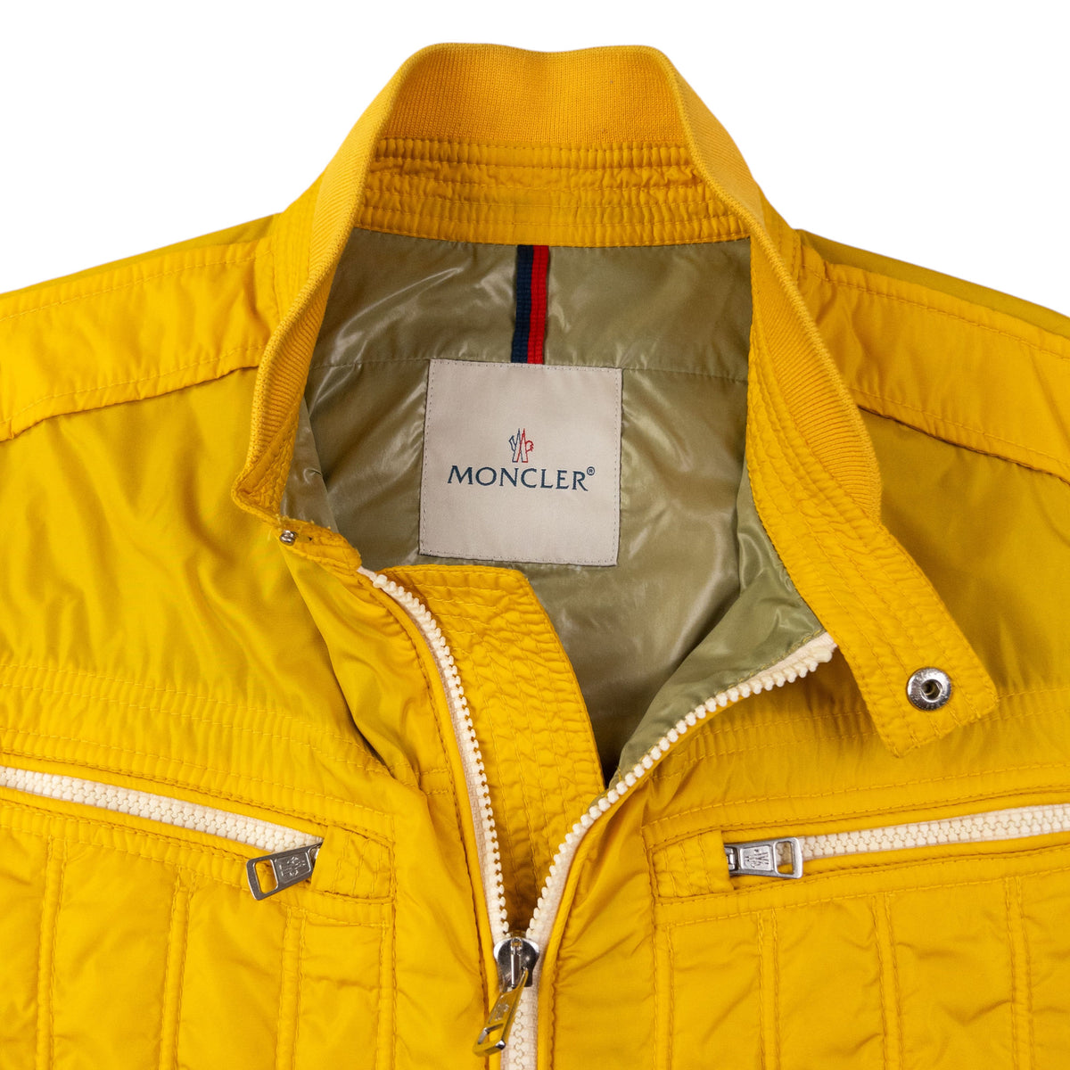 Vintage Moncler Zip Up Biker Jacket Size S