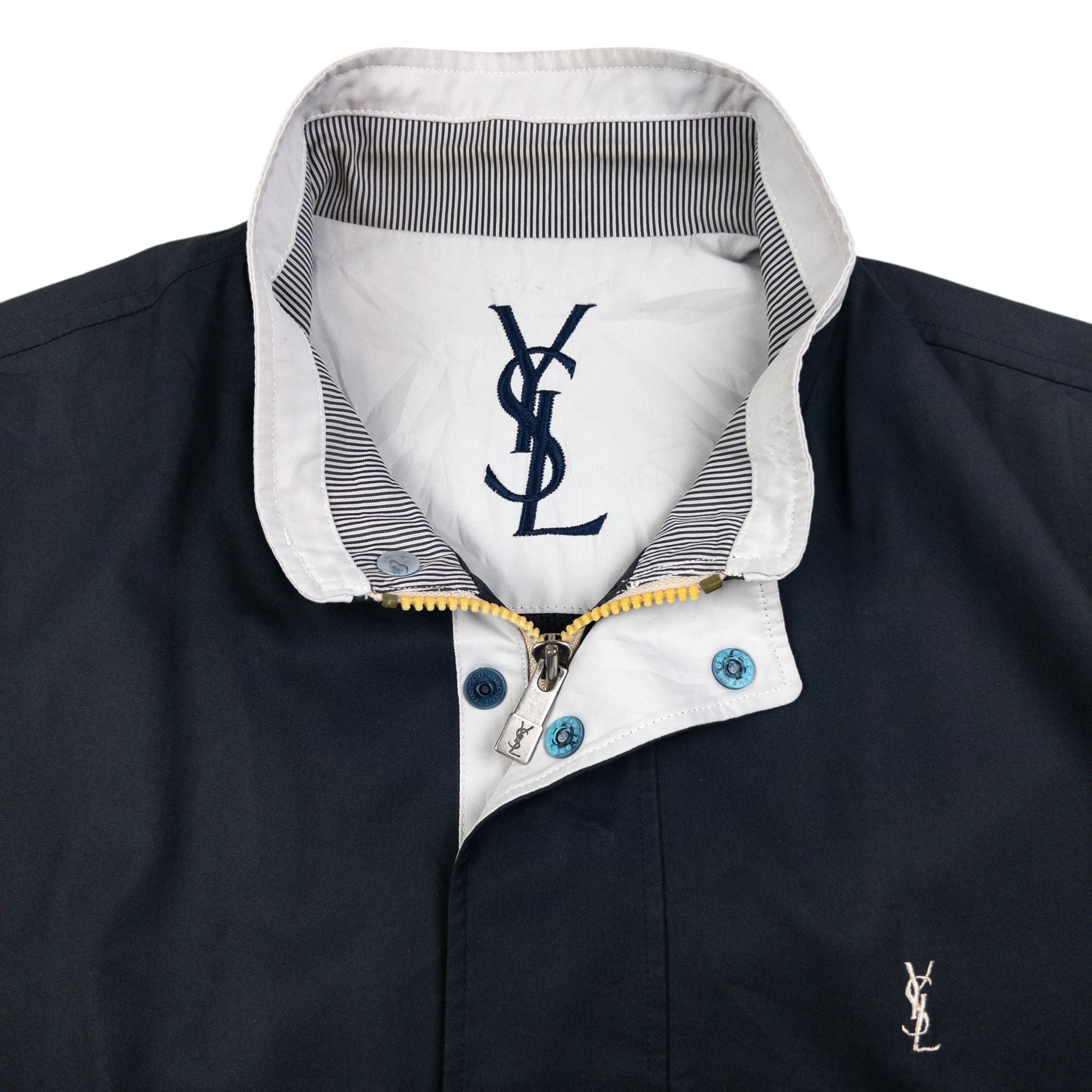 Vintage YSL Yves Saint Laurent Zip Up Jacket Size L