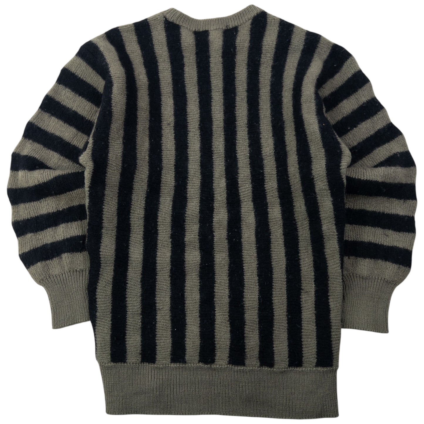Vintage 80s Issey Miyake Striped Wool Jumper Womens Size S