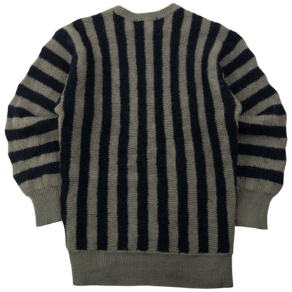 Vintage 80s Issey Miyake Striped Wool Jumper Womens Size S