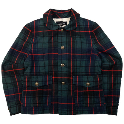 Vintage Comme Des Garçons Tricot Button Up Tartan Jacket Womens Size S