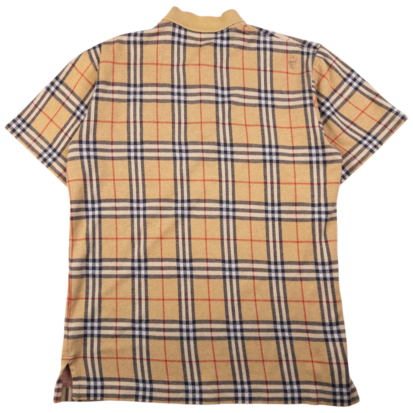 Vintage Burberry Nova Check Polo Shirt Size S