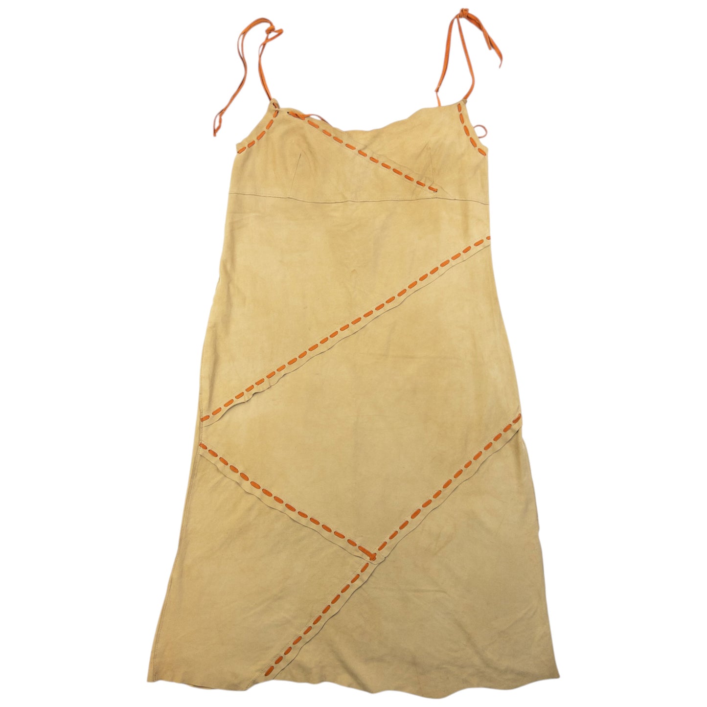 Vintage 2000s Dolce & Gabbana Suede Slip Dress Womens Size M