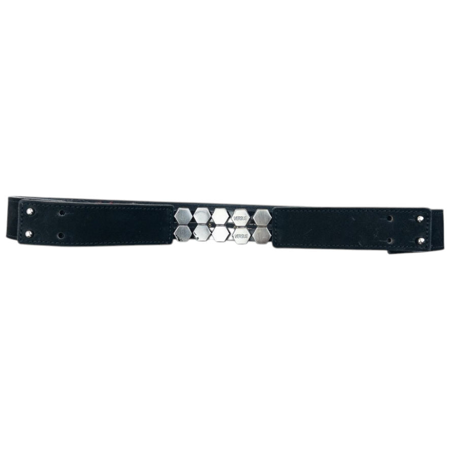 Vintage 90s Versace Versus Leather Belt Size W25