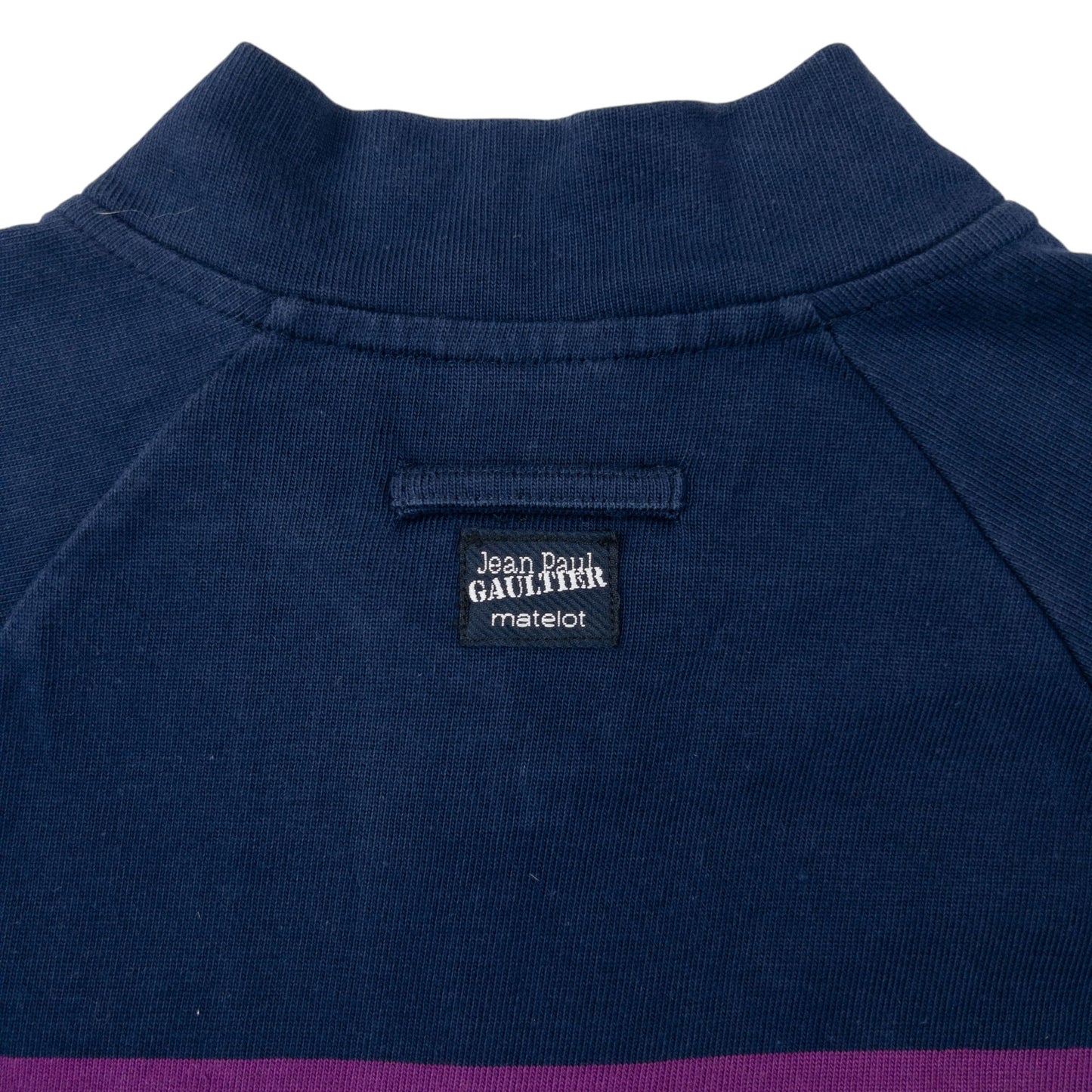 Vintage Jean Paul Gaultier Matelot Striped Zip Up Sweatshirt Womens Size S