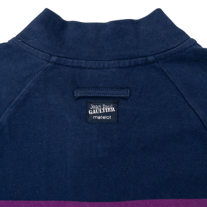 Vintage Jean Paul Gaultier Matelot Striped Zip Up Sweatshirt Womens Size S