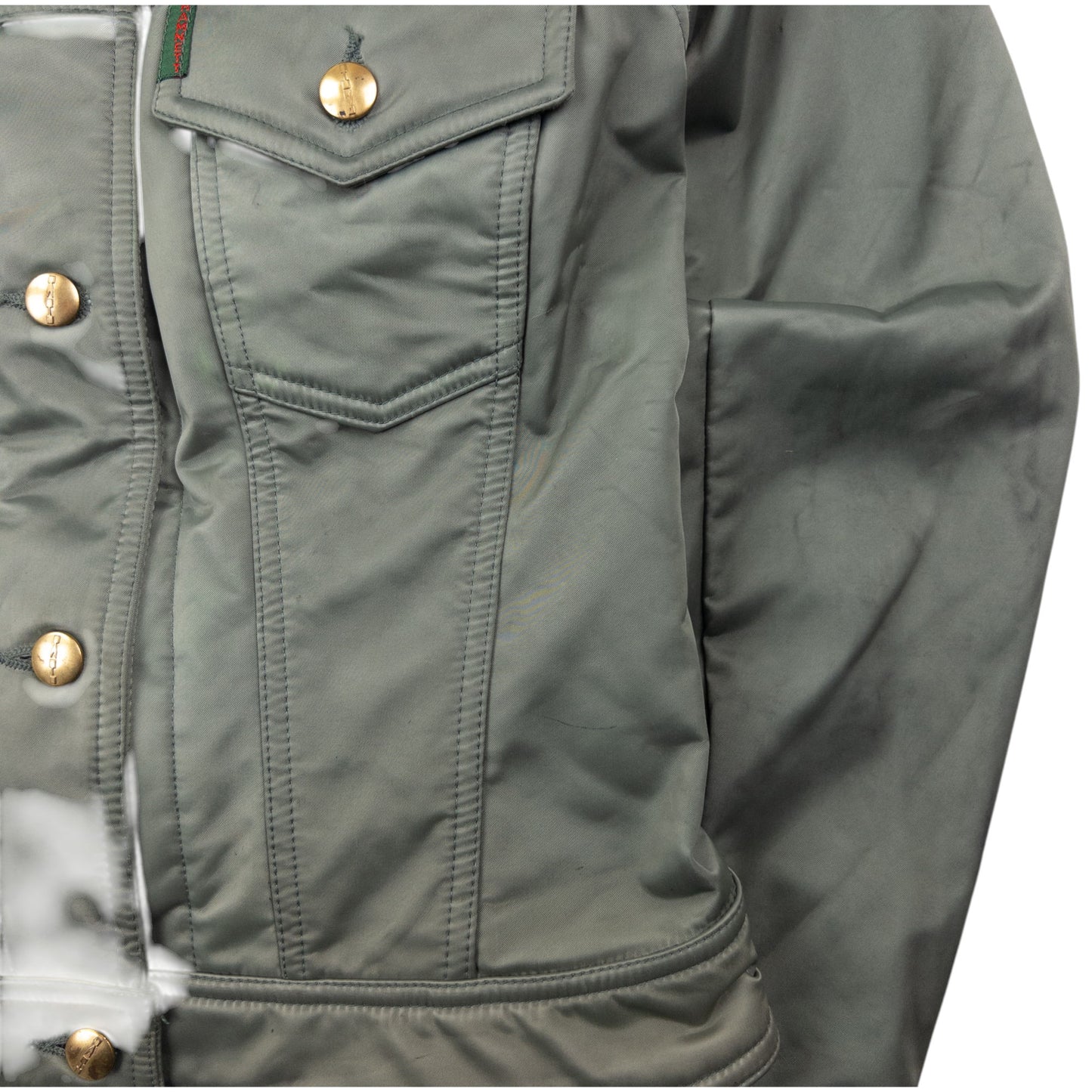 Vintage Katharine Hamnett Cropped Button Up Jacket Womens Size S