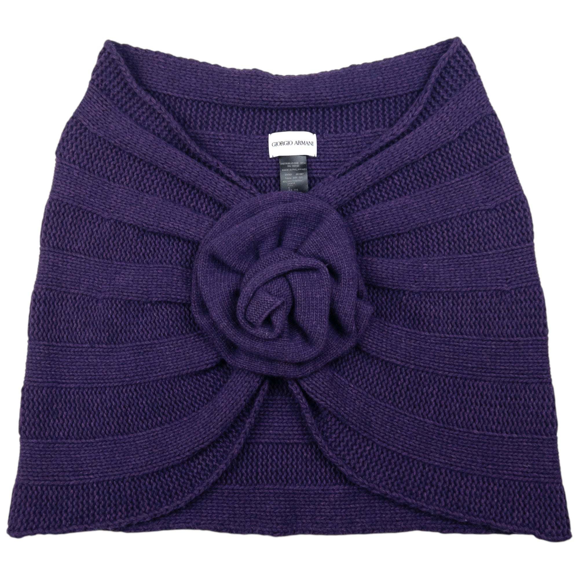Vintage Giorgio Armani Knitted Wool Shawl