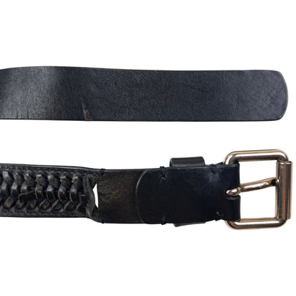 Vintage 2000s Burberry Braided Leather Belt Size W26