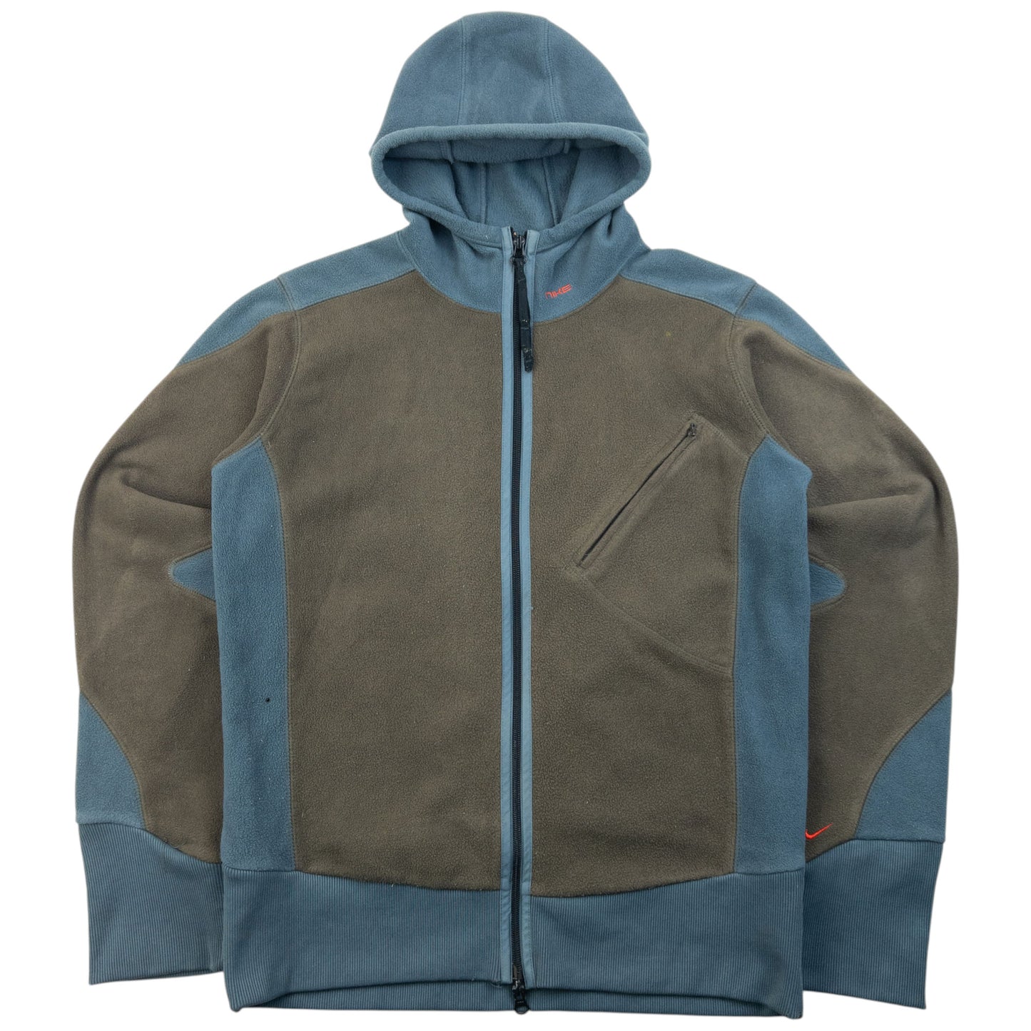 Vintage 2000s Nike Zip Up Fleece Jacket Size S