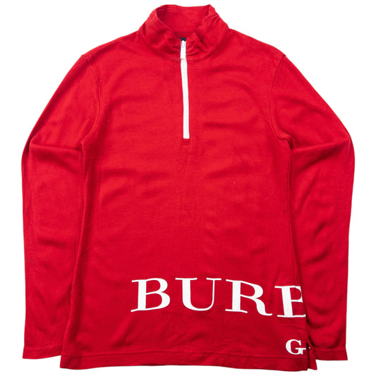 Vintage Burberry Golf Q Zip Sweatshirt Womens Size M