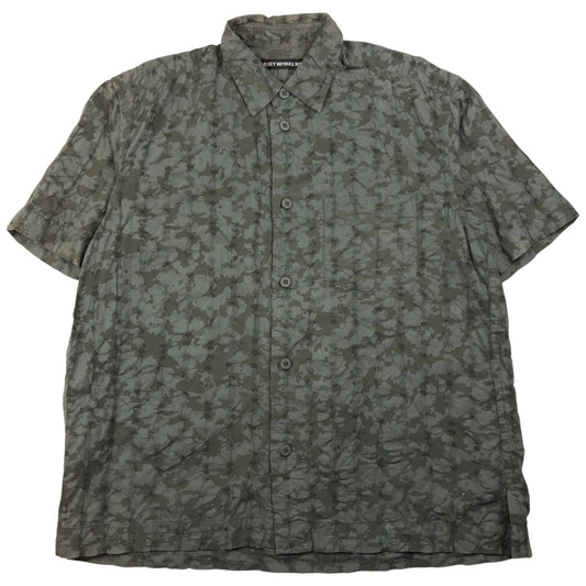 Vintage Issey Miyake MEN Short Sleeve Camo Button Up Shirt Size L