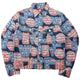 Vintage 90s Hysteric Glamour Stars & Stripes Text Denim Jacket Womens Size S