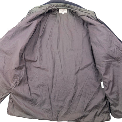 Vintage 90s Armani Jeans Quilted Wool Jacket Size XL