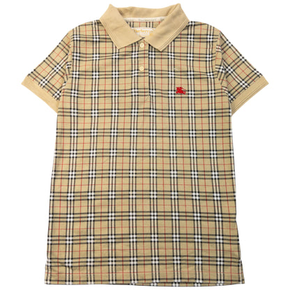 Vintage 90s Burberry Nova Check Polo Shirt Womens Size L
