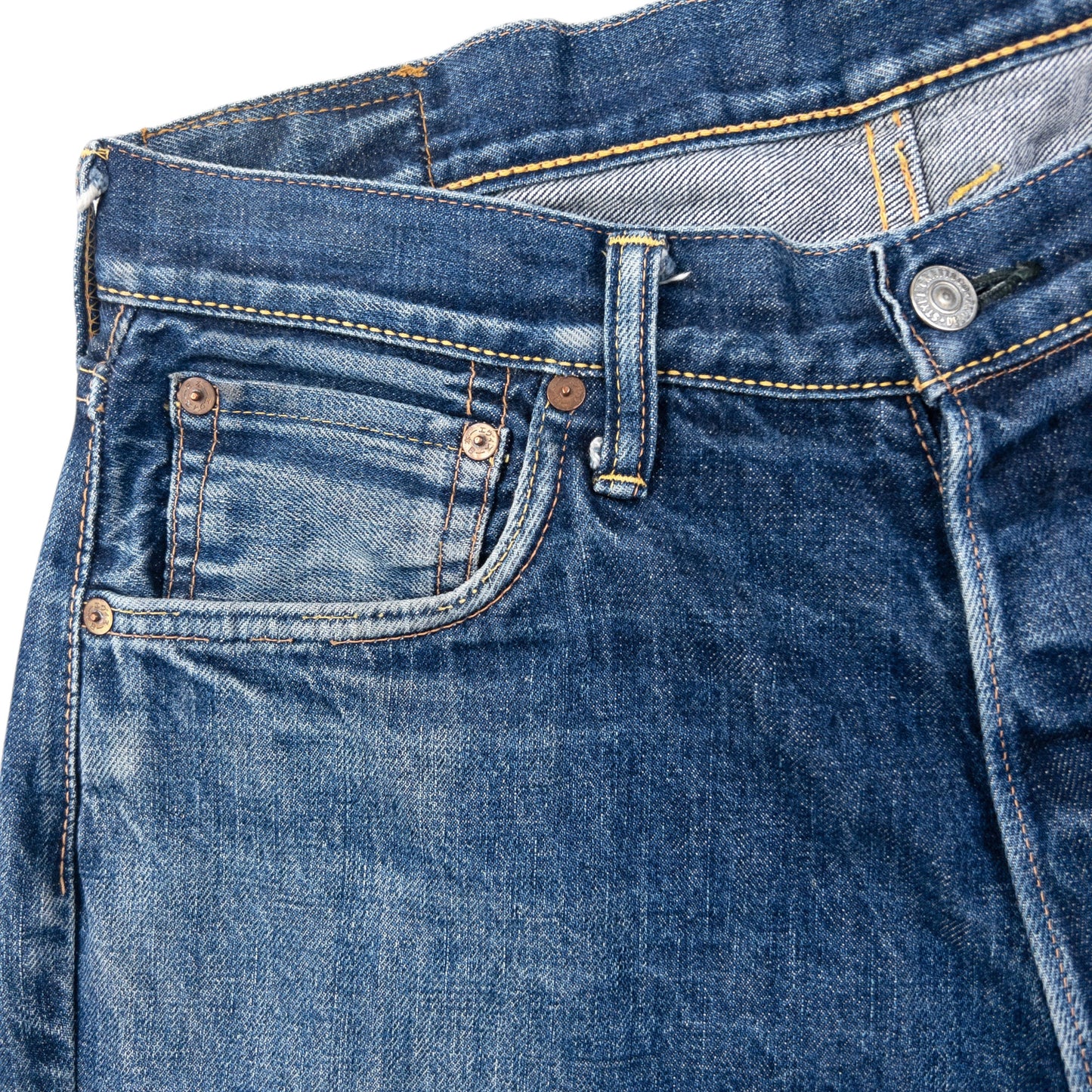 Vintage 2000s Evisu Gull Symbol Text Japanese Denim Jeans Size W31