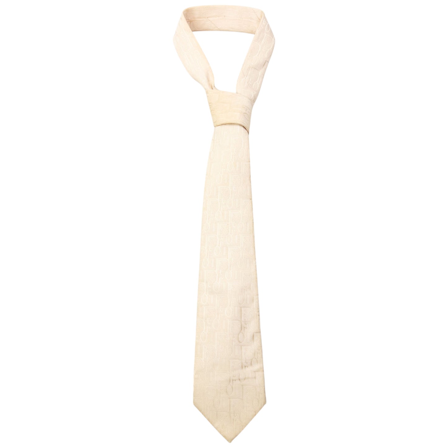 Vintage 2000s Dior Monogram Silk Tie