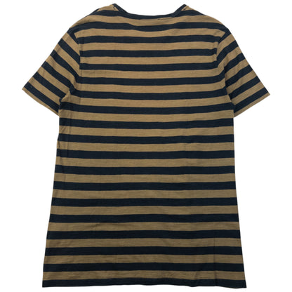 Vintage 2000s Gucci Striped Graphic T Shirt Womens Size L