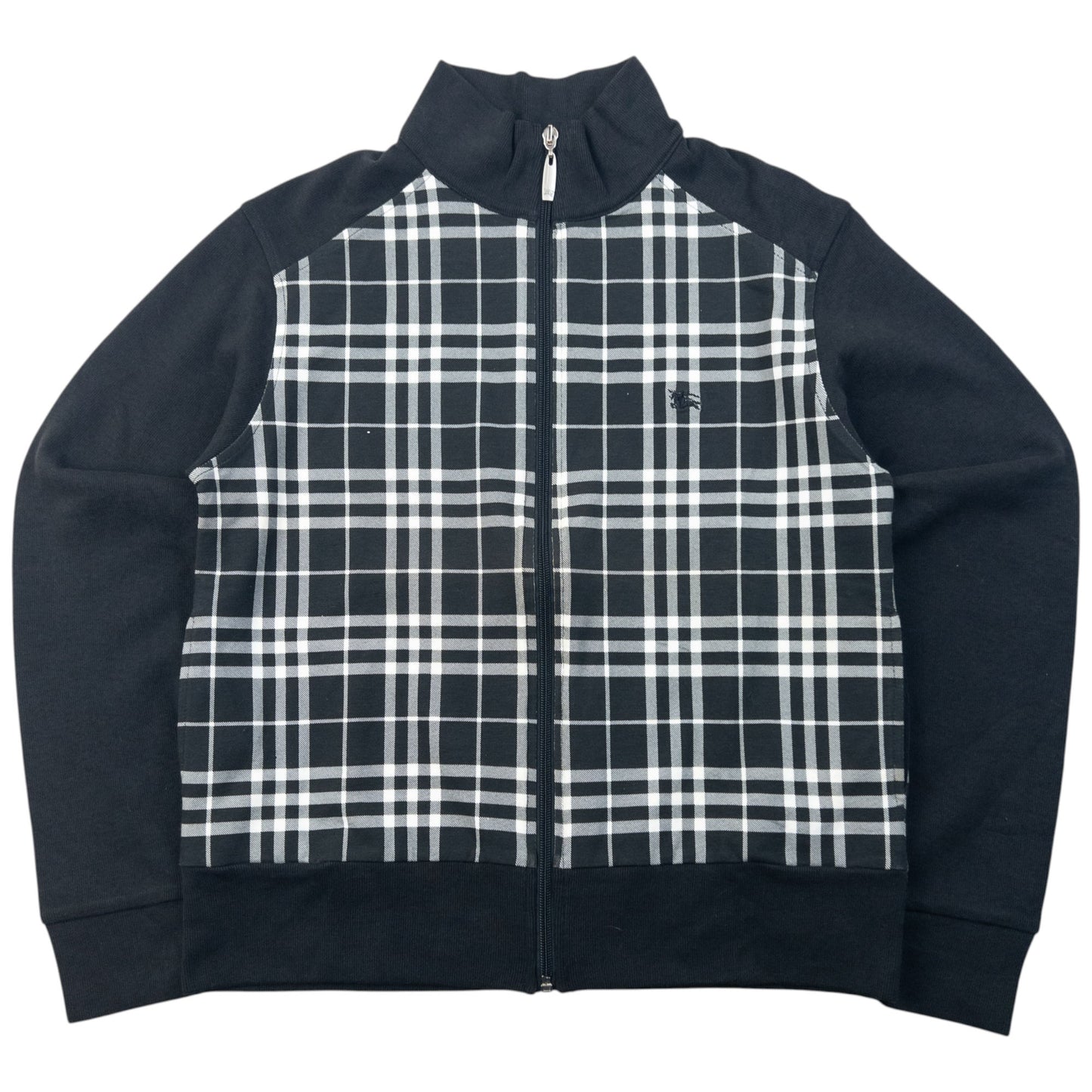 Vintage 2000s Burberry Nova Check Zip Up Sweatshirt Womens Size M
