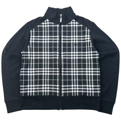 Vintage 2000s Burberry Nova Check Zip Up Sweatshirt Womens Size M