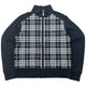 Vintage 2000s Burberry Nova Check Zip Up Sweatshirt Womens Size M