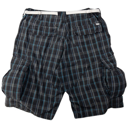 Vintage Stussy Checked Cargo Shorts Size W35