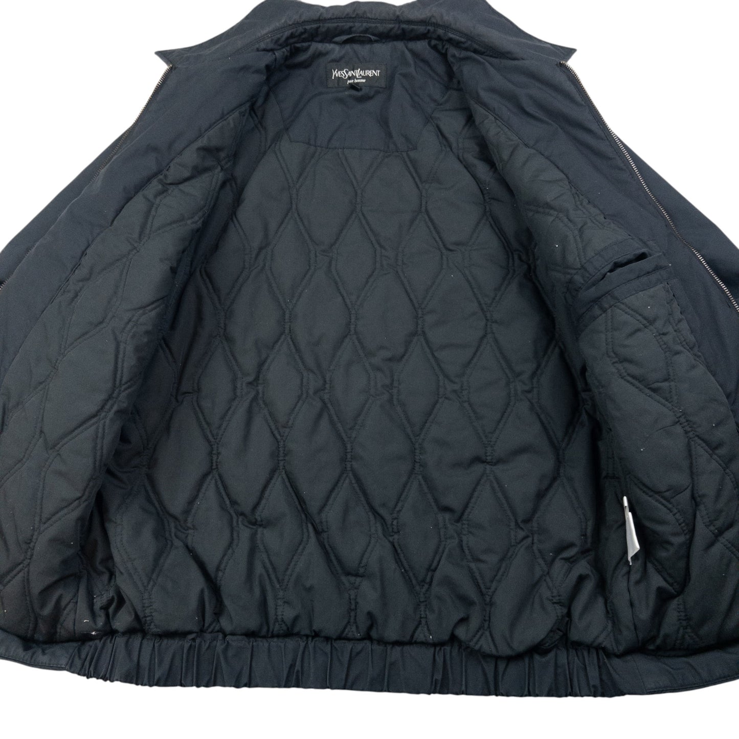 Vintage YSL Yves Saint Laurent Padded Zip Up Jacket Size M