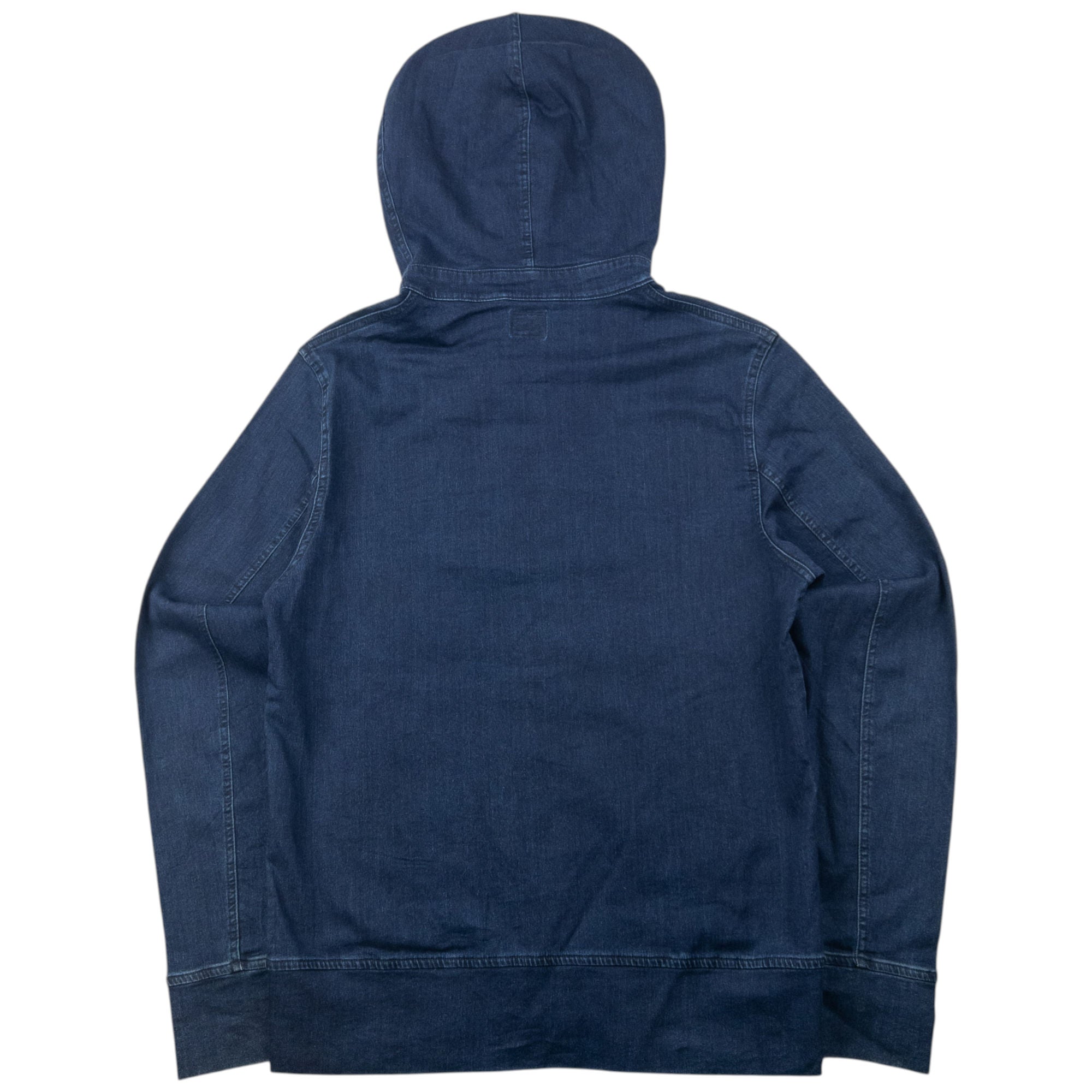 2014 CP Company Goggle Hood Future Fleece Isko Denim Jacket Size M