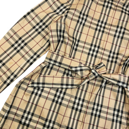 Vintage 2000s Burberry Nova Check Belt Waist Jacket Womens Size S