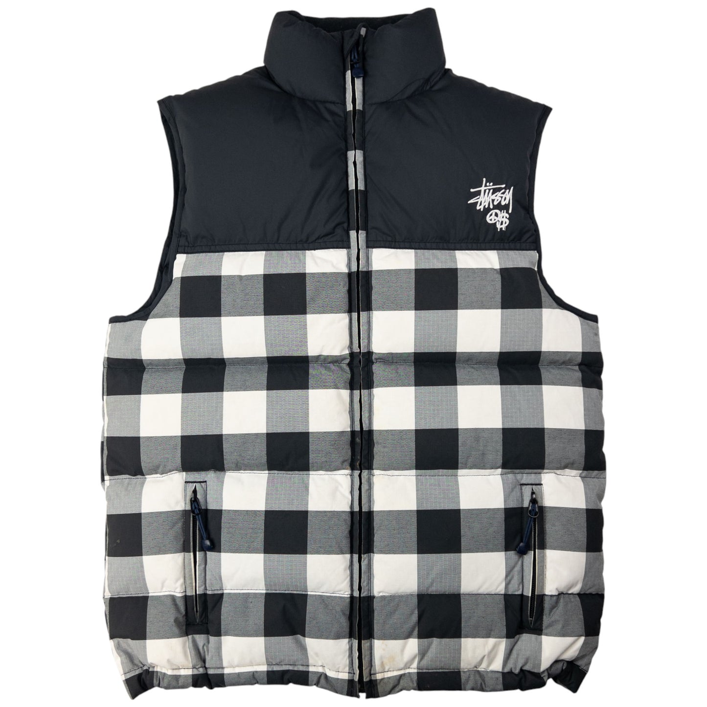Vintage Stussy GIRLS Zip Up Puffer Gilet Womens Size M