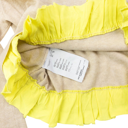 Vintage 2010 Miu Miu Frill Trim Cropped Jumper Womens Size M