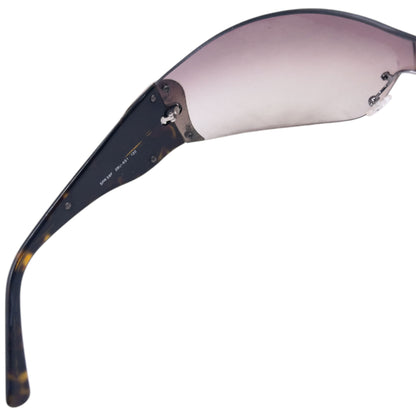 Vintage 2000s Prada Tortoise Shell Swirl Sunglasses
