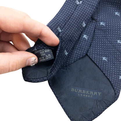Vintage 2000s Burberry Monogram Silk Tie