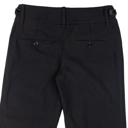Vintage Dolce & Gabbana Buckle Waist Flared Trousers Womens Size W28