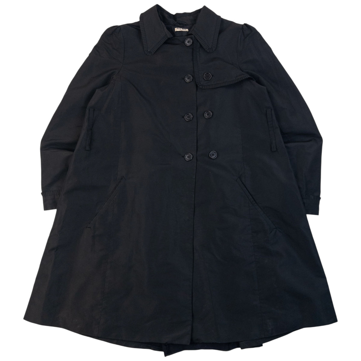 Vintage 2008 Miu Miu Button Up Trench Jacket Womens Size M