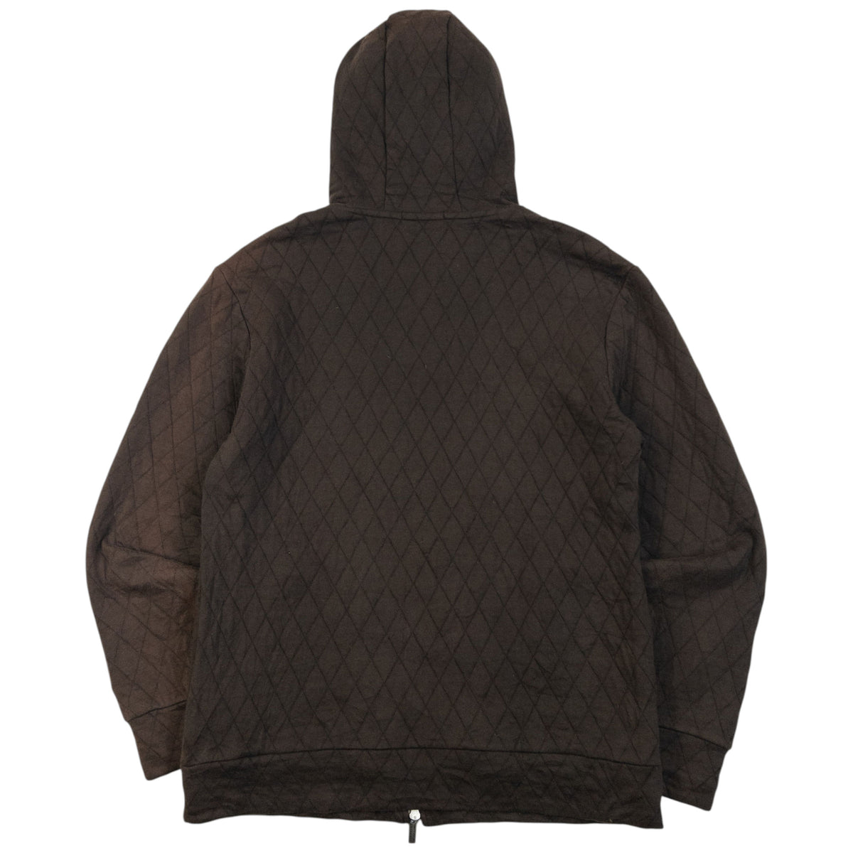 Vintage 2000s Burberry Black Label Quilted Zip Up Hoodie Size M