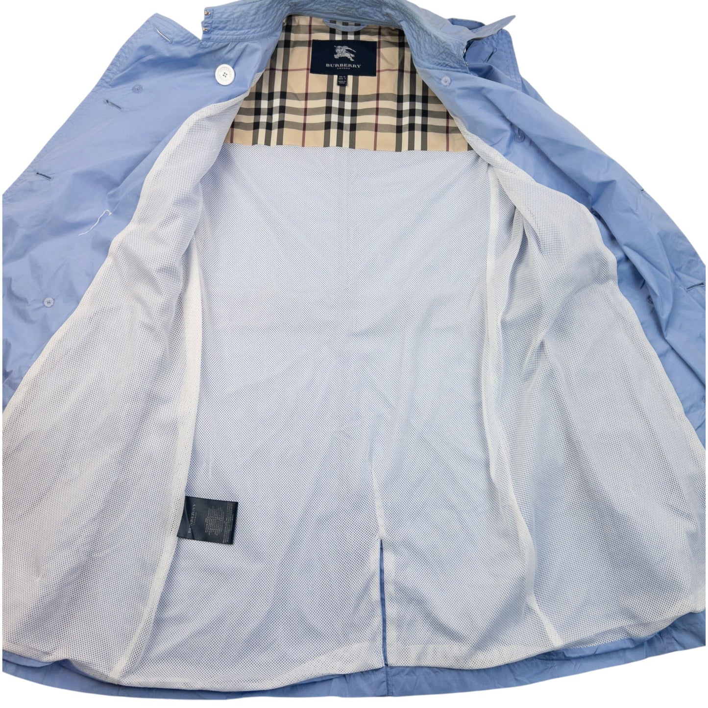 Vintage 2000s Burberry Belt Waist Packable Jacket Womens Size M