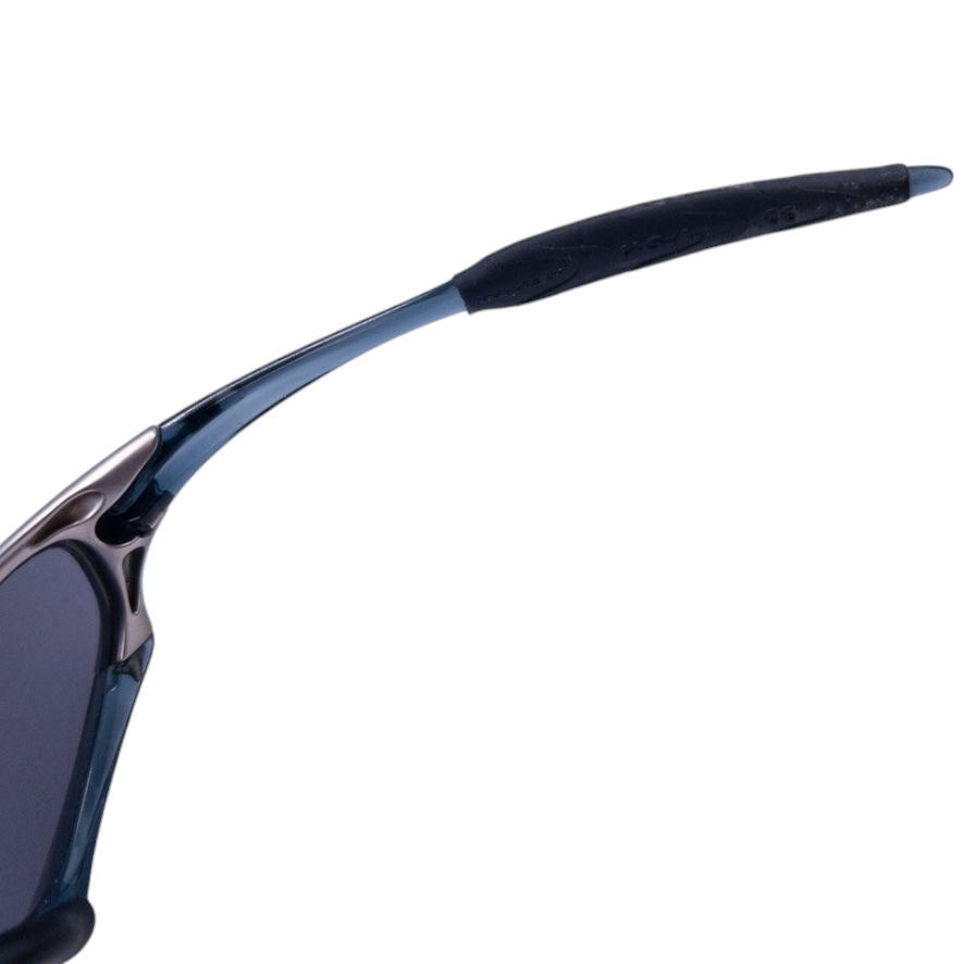 Vintage 2002 Oakley Splice FMJ+ Crystal Black Ice Iridium Sunglasses