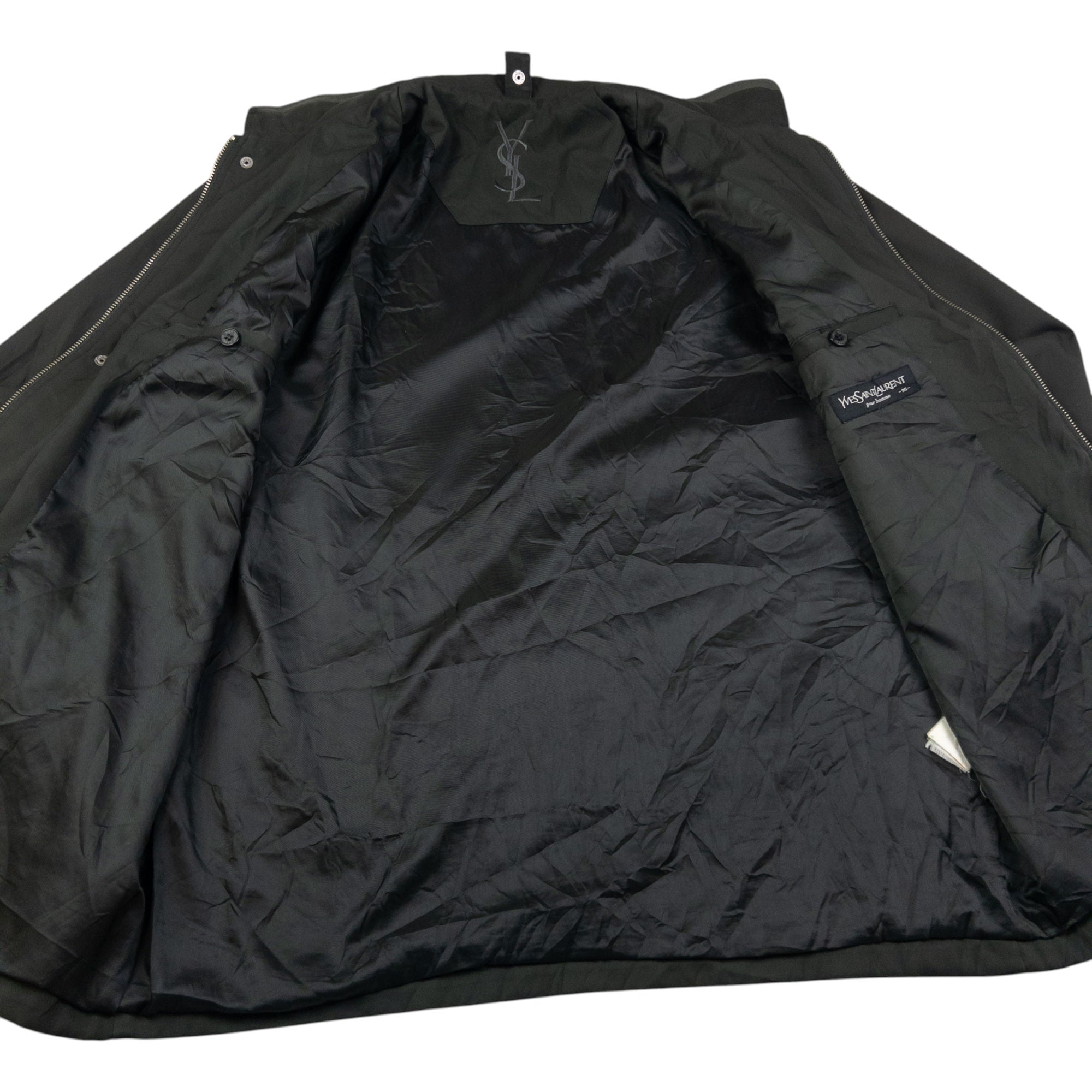 Vintage YSL Yves Saint Laurent Zip Up Jacket Size M