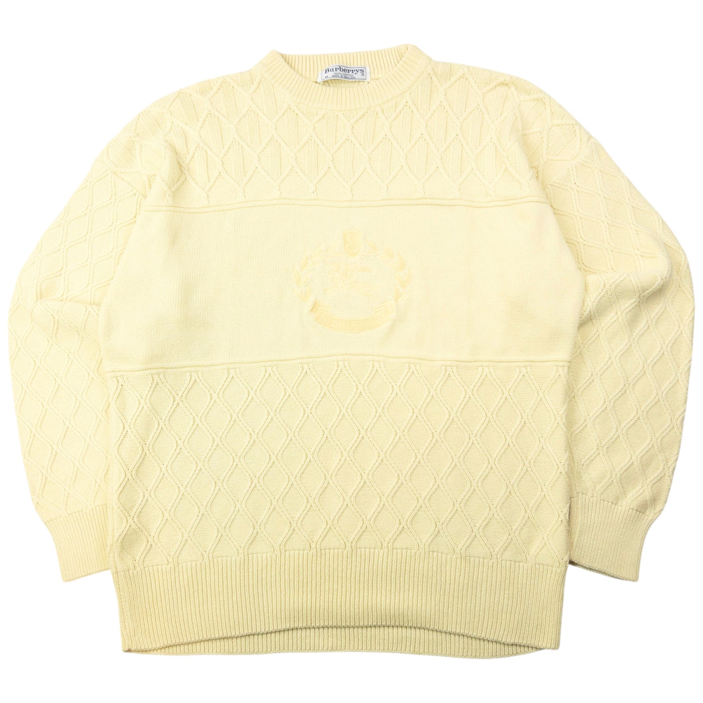 Vintage 90s Burberry Pattern Knit Jumper Size L