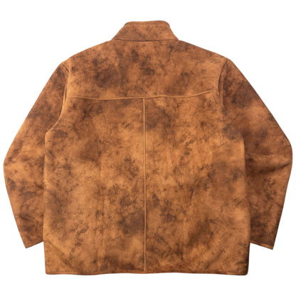 Vintage 90s Hugo Boss Fleece Lined Suede Jacket Size XL