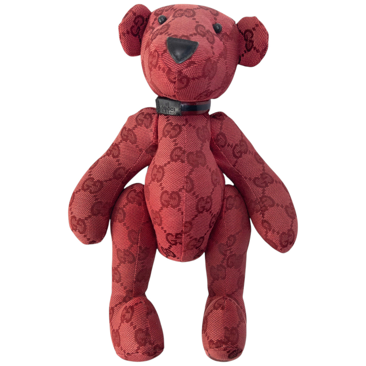 Vintage 2000s Gucci Monogram Dog Teddy Bear