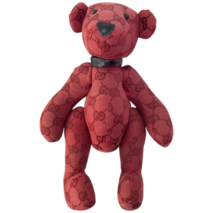 Vintage 2000s Gucci Monogram Dog Teddy Bear
