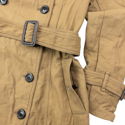 Vintage 2000s Burberry Belt Waist Trench Jacket Womens Size S