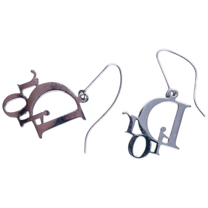 Vintage 2000s Dior Silver Logo Earrings