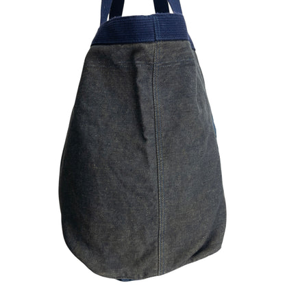 Vintage 90s Hai Sporting Gear By Issey Miyake Denim Shoulder Tote Bag