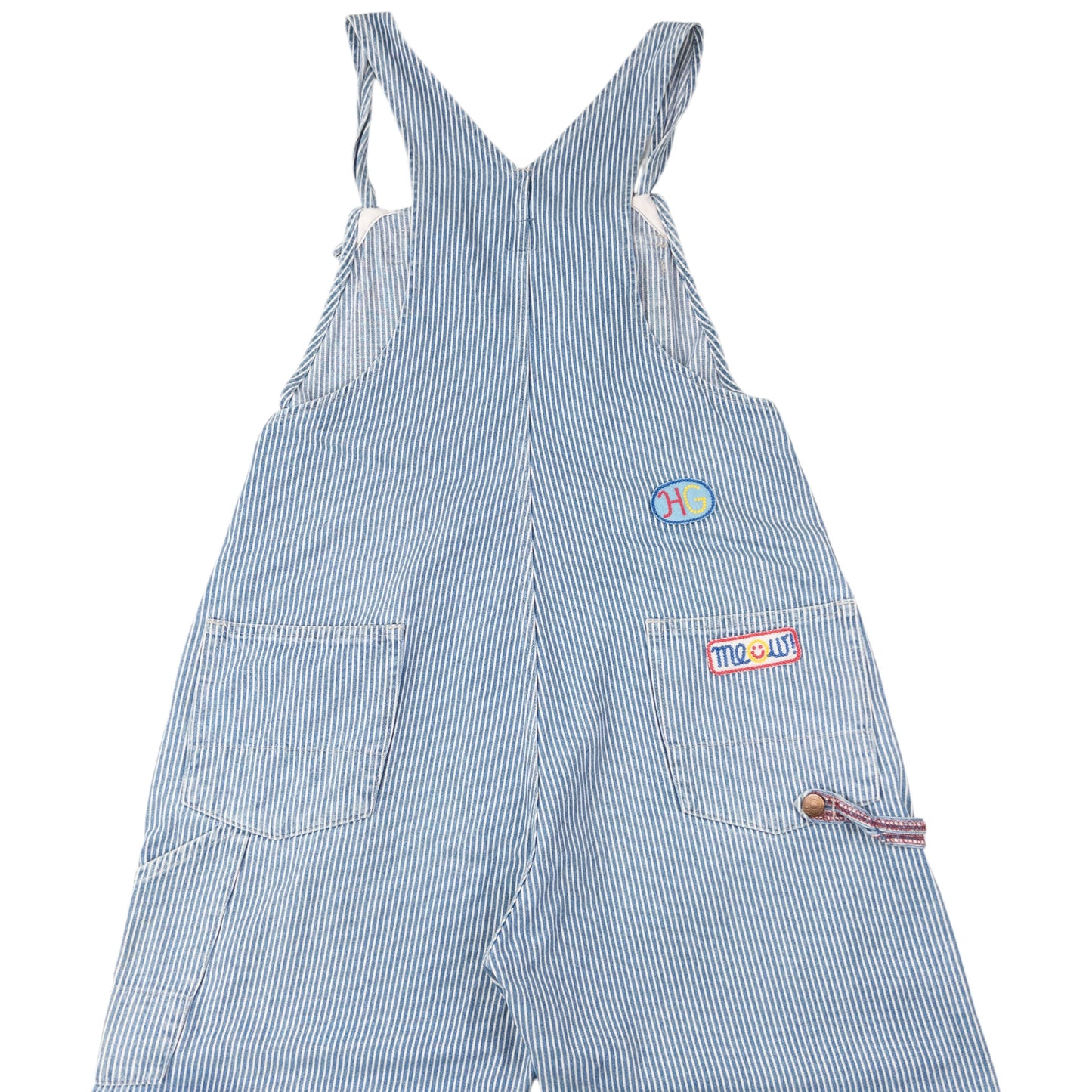 Vintage 90s Hysteric Glamour Embroidered Denim Dungarees Size S