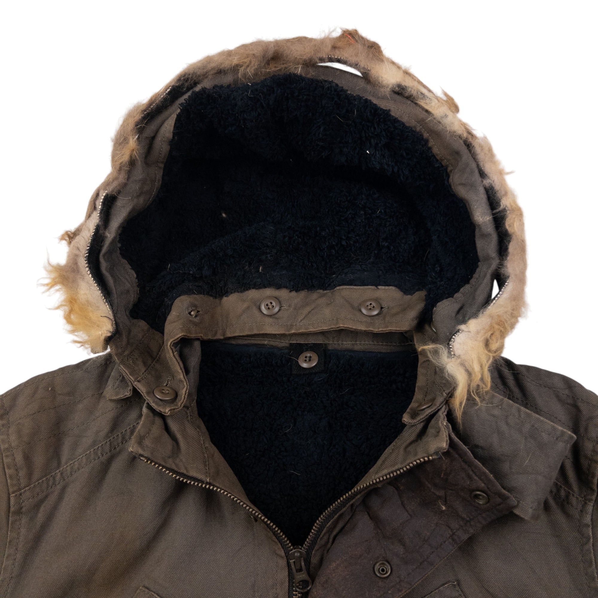 Vintage 2000s PPFM Fleece Lined Cargo Jacket Size M