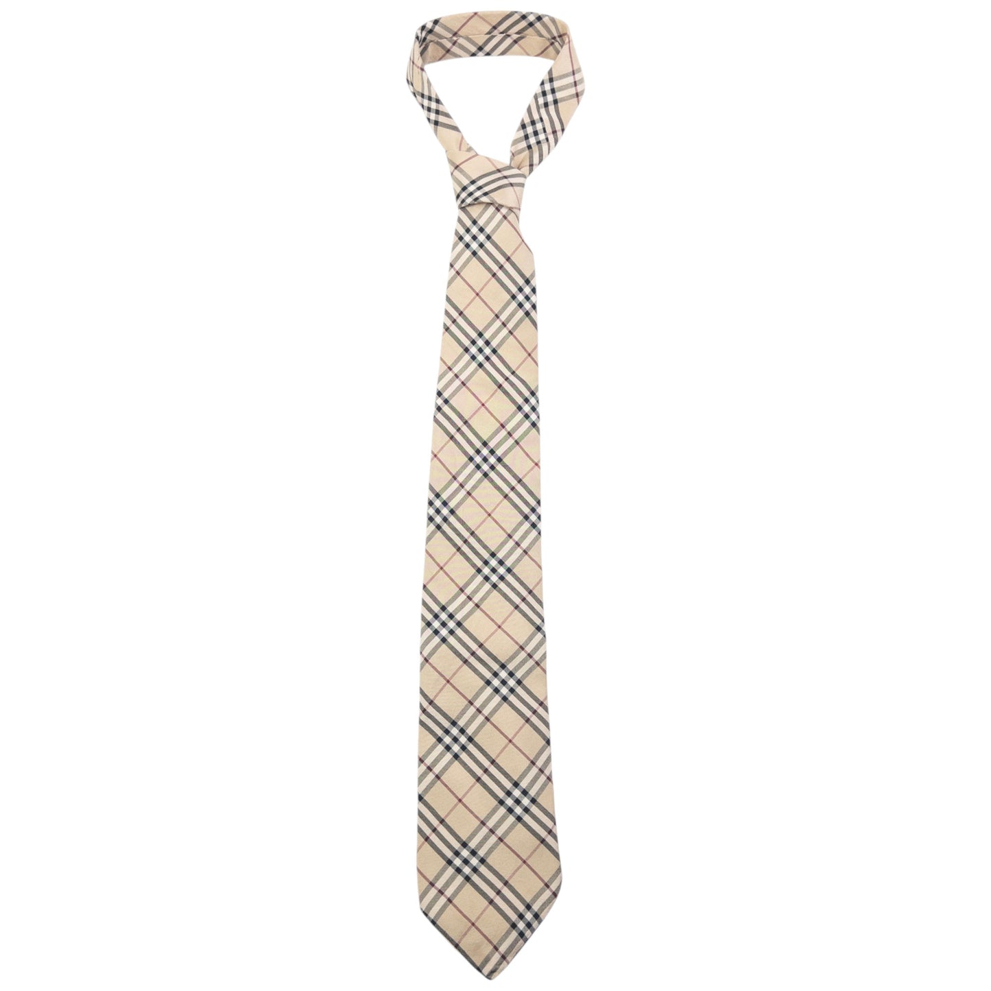 Vintage Burberry Nova Check Silk Tie